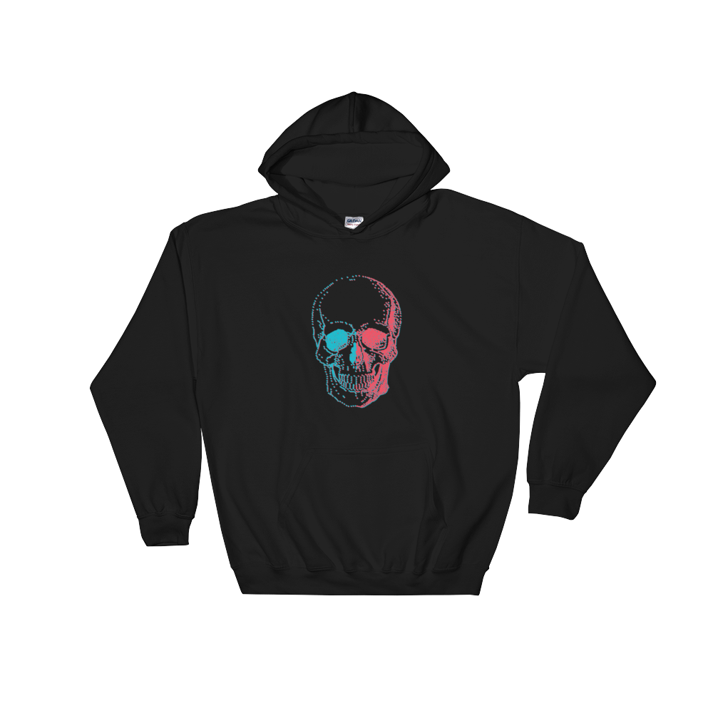 3D Skull Unisex Hooded Sweatshirt, Collection Jolly Roger-Black-S-Tamed Winds-tshirt-shop-and-sailing-blog-www-tamedwinds-com