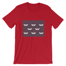8 Paper Boats Unisex T-Shirt, Collection Origami Boat-Red-S-Tamed Winds-tshirt-shop-and-sailing-blog-www-tamedwinds-com