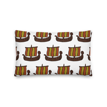 Ancient Greek Odysseus Ship Decorative Pillow, Collection Ships & Boats-Tamed Winds-tshirt-shop-and-sailing-blog-www-tamedwinds-com