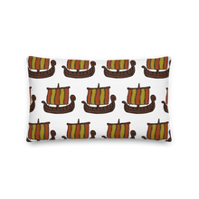 Ancient Greek Odysseus Ship Decorative Pillow, Collection Ships & Boats-Tamed Winds-tshirt-shop-and-sailing-blog-www-tamedwinds-com
