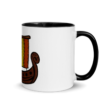 Ancient Greek Odysseus Ship Mug With Black Color Inside 325 ml, Collection Ships & Boats-Tamed Winds-tshirt-shop-and-sailing-blog-www-tamedwinds-com
