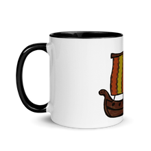 Ancient Greek Odysseus Ship Mug With Black Color Inside 325 ml, Collection Ships & Boats-Tamed Winds-tshirt-shop-and-sailing-blog-www-tamedwinds-com