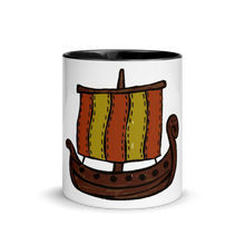 Ancient Greek Odysseus Ship Mug With Black Color Inside 325 ml, Collection Ships & Boats-Tamed Winds-tshirt-shop-and-sailing-blog-www-tamedwinds-com