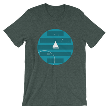 Big Dipper Unisex T-Shirt, Collection Fjaka-Heather Forest-S-Tamed Winds-tshirt-shop-and-sailing-blog-www-tamedwinds-com