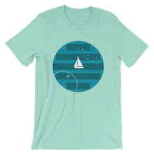 Big Dipper Unisex T-Shirt, Collection Fjaka-Heather Mint-S-Tamed Winds-tshirt-shop-and-sailing-blog-www-tamedwinds-com