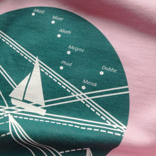 Blue Stormy Big Dipper Unisex Crewneck Sweatshirt, Collection Fjaka-Tamed Winds-tshirt-shop-and-sailing-blog-www-tamedwinds-com