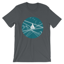 Blue Stormy Big Dipper Unisex T-Shirt, Collection Fjaka-Asphalt-S-Tamed Winds-tshirt-shop-and-sailing-blog-www-tamedwinds-com