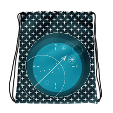 Compass Drawstring Bag, Collection Fjaka-Tamed Winds-tshirt-shop-and-sailing-blog-www-tamedwinds-com