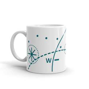 Compass Mug 325 ml, Collection Fjaka-Tamed Winds-tshirt-shop-and-sailing-blog-www-tamedwinds-com