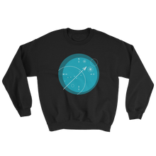 Compass Unisex Crewneck Sweatshirt, Collection Fjaka-Black-S-Tamed Winds-tshirt-shop-and-sailing-blog-www-tamedwinds-com