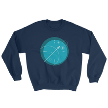 Compass Unisex Crewneck Sweatshirt, Collection Fjaka-Navy-S-Tamed Winds-tshirt-shop-and-sailing-blog-www-tamedwinds-com
