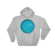 Compass Unisex Hooded Sweatshirt, Collection Fjaka-Sport Grey-S-Tamed Winds-tshirt-shop-and-sailing-blog-www-tamedwinds-com