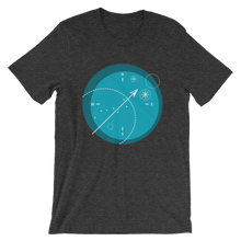 Compass Unisex T-Shirt, Collection Fjaka-Dark Grey Heather-S-Tamed Winds-tshirt-shop-and-sailing-blog-www-tamedwinds-com