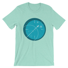 Compass Unisex T-Shirt, Collection Fjaka-Heather Mint-S-Tamed Winds-tshirt-shop-and-sailing-blog-www-tamedwinds-com