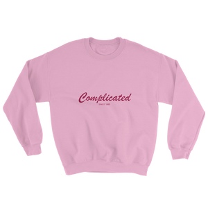Complicated Unisex Crewneck Sweatshirt, Collection Nicknames-Light Pink-S-Tamed Winds-tshirt-shop-and-sailing-blog-www-tamedwinds-com