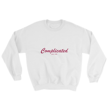 Complicated Unisex Crewneck Sweatshirt, Collection Nicknames-White-S-Tamed Winds-tshirt-shop-and-sailing-blog-www-tamedwinds-com