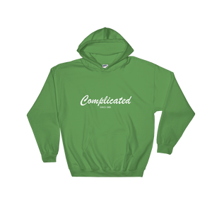 Complicated Unisex Hooded Sweatshirt, Collection Nicknames-Irish Green-S-Tamed Winds-tshirt-shop-and-sailing-blog-www-tamedwinds-com