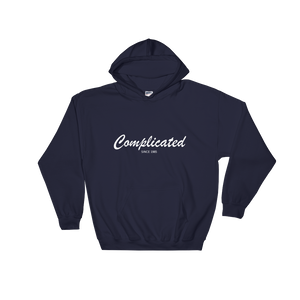 Complicated Unisex Hooded Sweatshirt, Collection Nicknames-Navy-S-Tamed Winds-tshirt-shop-and-sailing-blog-www-tamedwinds-com