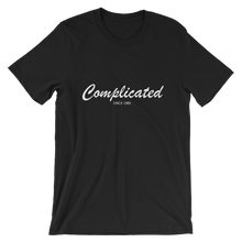 Complicated Unisex T-Shirt, Collection Nicknames-Black-S-Tamed Winds-tshirt-shop-and-sailing-blog-www-tamedwinds-com