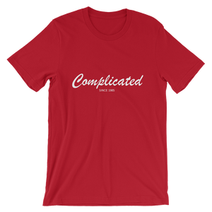 Complicated Unisex T-Shirt, Collection Nicknames-Red-S-Tamed Winds-tshirt-shop-and-sailing-blog-www-tamedwinds-com