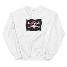 Courtesy Flag Unisex Crewneck Sweatshirt, Collection Ships & Boats-White-S-Tamed Winds-tshirt-shop-and-sailing-blog-www-tamedwinds-com