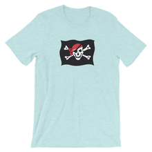 Courtesy Flag Unisex T-Shirt, Collection Ships & Boats-Heather Prism Ice Blue-XS-Tamed Winds-tshirt-shop-and-sailing-blog-www-tamedwinds-com