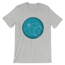 Deep Blue Unisex T-Shirt, Collection Fjaka-Athletic Heather-S-Tamed Winds-tshirt-shop-and-sailing-blog-www-tamedwinds-com