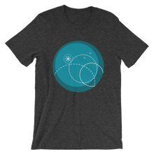 Deep Blue Unisex T-Shirt, Collection Fjaka-Dark Grey Heather-S-Tamed Winds-tshirt-shop-and-sailing-blog-www-tamedwinds-com