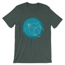 Deep Blue Unisex T-Shirt, Collection Fjaka-Heather Forest-S-Tamed Winds-tshirt-shop-and-sailing-blog-www-tamedwinds-com