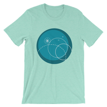 Deep Blue Unisex T-Shirt, Collection Fjaka-Heather Mint-S-Tamed Winds-tshirt-shop-and-sailing-blog-www-tamedwinds-com