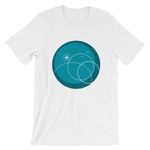 Deep Blue Unisex T-Shirt, Collection Fjaka-White-S-Tamed Winds-tshirt-shop-and-sailing-blog-www-tamedwinds-com