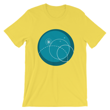 Deep Blue Unisex T-Shirt, Collection Fjaka-Yellow-S-Tamed Winds-tshirt-shop-and-sailing-blog-www-tamedwinds-com