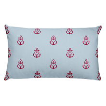 DiCaprio Light Grayish Blue Decorative Pillow, Collection Pirate Tales-Tamed Winds-tshirt-shop-and-sailing-blog-www-tamedwinds-com