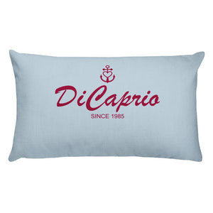 DiCaprio Light Grayish Blue Decorative Pillow, Collection Pirate Tales-Tamed Winds-tshirt-shop-and-sailing-blog-www-tamedwinds-com