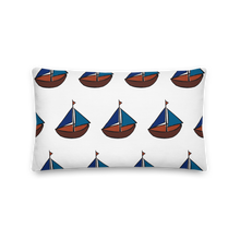Dinghy Decorative Pillow, Collection Ships & Boats-Tamed Winds-tshirt-shop-and-sailing-blog-www-tamedwinds-com