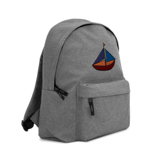 Dinghy Embroidered Backpack, Collection Ships & Boats-Tamed Winds-tshirt-shop-and-sailing-blog-www-tamedwinds-com