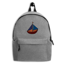 Dinghy Embroidered Backpack, Collection Ships & Boats-Tamed Winds-tshirt-shop-and-sailing-blog-www-tamedwinds-com