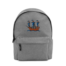 Explorer’s Caravele Flagship Embroidered Backpack, Collection Ships & Boats-Tamed Winds-tshirt-shop-and-sailing-blog-www-tamedwinds-com