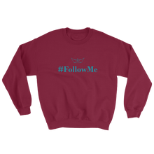 Follow Me Unisex Crewneck Sweatshirt, Collection Origami Boat-Maroon-S-Tamed Winds-tshirt-shop-and-sailing-blog-www-tamedwinds-com