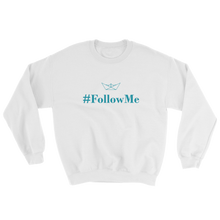 Follow Me Unisex Crewneck Sweatshirt, Collection Origami Boat-White-S-Tamed Winds-tshirt-shop-and-sailing-blog-www-tamedwinds-com