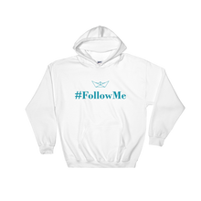 Follow Me Unisex Hooded Sweatshirt, Collection Origami Boat-White-S-Tamed Winds-tshirt-shop-and-sailing-blog-www-tamedwinds-com
