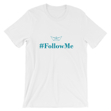 Follow Me Unisex T-Shirt, Collection Origami Boat-White-S-Tamed Winds-tshirt-shop-and-sailing-blog-www-tamedwinds-com