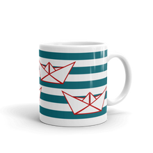 Four Paper Boats Mug 325 ml, Collection Origami Boat-Tamed Winds-tshirt-shop-and-sailing-blog-www-tamedwinds-com