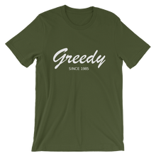 Greedy Unisex T-Shirt, Collection Nicknames-Olive-S-Tamed Winds-tshirt-shop-and-sailing-blog-www-tamedwinds-com