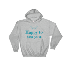 Happy To Sea You Unisex Hooded Sweatshirt, Collection Origami Boat-Sport Grey-S-Tamed Winds-tshirt-shop-and-sailing-blog-www-tamedwinds-com