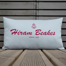 Hiram Beakes Light Grayish Blue Decorative Pillow, Collection Pirate Tales-Tamed Winds-tshirt-shop-and-sailing-blog-www-tamedwinds-com