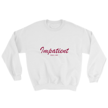 Impatient Unisex Crewneck Sweatshirt, Collection Nicknames-White-S-Tamed Winds-tshirt-shop-and-sailing-blog-www-tamedwinds-com