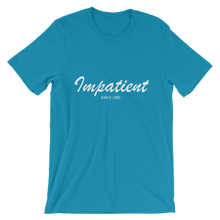 Impatient Unisex T-Shirt, Collection Nicknames-Aqua-S-Tamed Winds-tshirt-shop-and-sailing-blog-www-tamedwinds-com