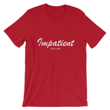 Impatient Unisex T-Shirt, Collection Nicknames-Red-S-Tamed Winds-tshirt-shop-and-sailing-blog-www-tamedwinds-com