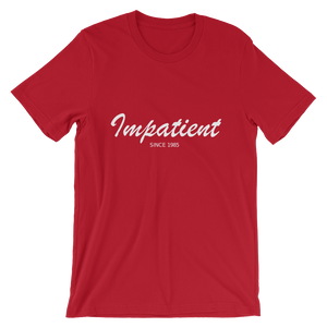 Impatient Unisex T-Shirt, Collection Nicknames-Red-S-Tamed Winds-tshirt-shop-and-sailing-blog-www-tamedwinds-com